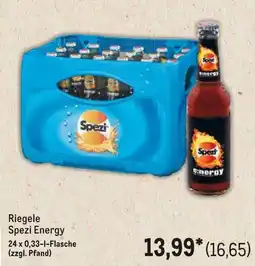 METRO Riegele Spezi Energy Angebot