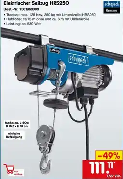 Netto Marken-Discount scheppach Elektrischer Seilzug HRS250 Angebot