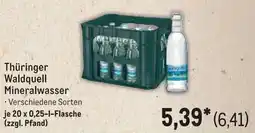 METRO Thüringer Waldquell Mineralwasser Angebot