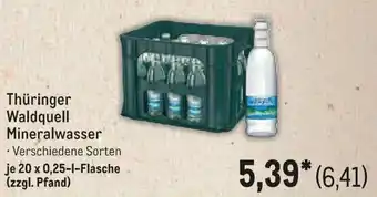 METRO Thüringer Waldquell Mineralwasser Angebot