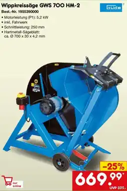 Netto Marken-Discount Güde Wippkreissäge GWS 700 HM-2 Angebot