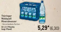 METRO Thüringer Waldquell Mineralwasser Angebot