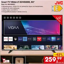 Netto Marken-Discount JVC Smart-TV VIDAA LT-50VD3555, 50" Angebot