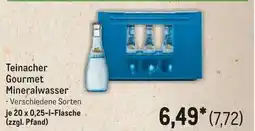 METRO Teinacher Gourmet Mineralwasser Angebot