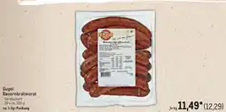 METRO Gugel Bauernbratwurst Angebot