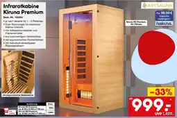 Netto Marken-Discount ARTSAUNA Infrarotkabine Kiruna Premium Angebot