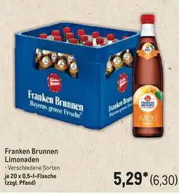 METRO Franken Brunnen Limonaden Angebot