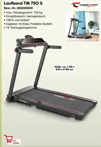 Netto Marken-Discount CHRISTOPEIT SPORT Laufband TM 750 S Angebot