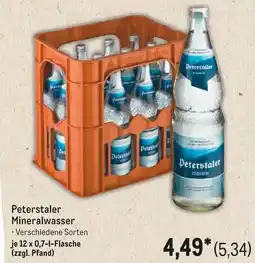 METRO Peterstaler Mineralwasser Angebot