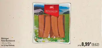 METRO Bösinger Rote Bockwurst Angebot