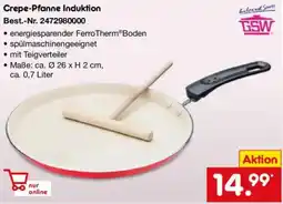 Netto Marken-Discount GSW Crepe-Pfanne Induktion Angebot