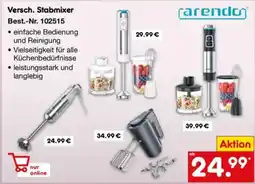 Netto Marken-Discount Arendo versch. stabmixer Angebot