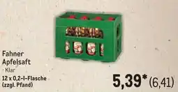 METRO Fahner Apfelsaft Angebot