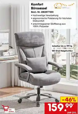 Netto Marken-Discount Komfort Bürosessel Angebot