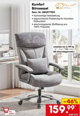 Netto Marken-Discount Komfort Bürosessel Angebot