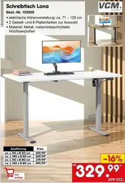 Netto Marken-Discount VCM. Schreibtisch Lona Angebot