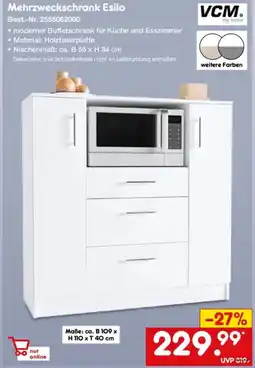 Netto Marken-Discount VCM. Mehrzweckschrank Esilo Angebot