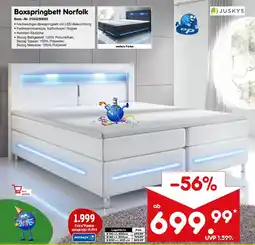 Netto Marken-Discount JUSKYS Boxspringbett Norfolk Angebot