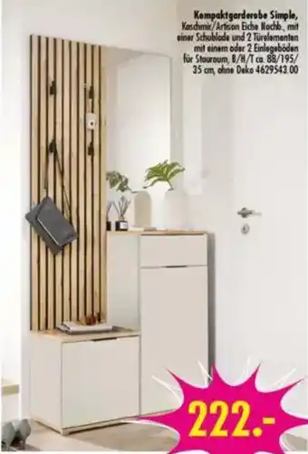 Möbel Boss Kompaktgarderobe Simple Angebot