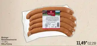 METRO Bösinger Riesenknackwurst Angebot