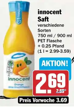 AEZ innocent Saft Angebot