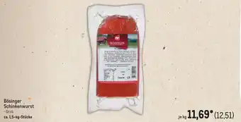 METRO Bösinger Schinkenwurst Angebot
