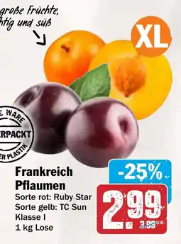 AEZ Frankreich Pflaumen Angebot