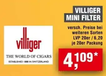 Handelshof VILLIGER MINI FILTER Angebot
