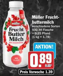AEZ Müller Frucht- buttermilch Angebot