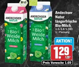 AEZ Andechser Natur längerfrische Bio-Milch Angebot
