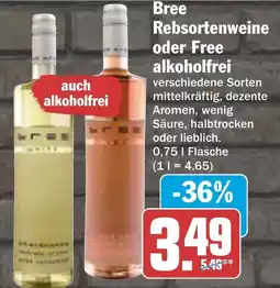 AEZ Bree Rebsortenweine oder Free alkoholfrei Angebot