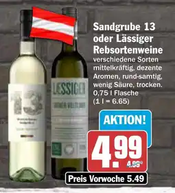 AEZ Sandgrube 13 oder Lässiger Rebsortenweine Angebot