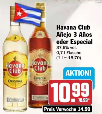 AEZ Havana Club Añejo 3 Años oder Especial Angebot