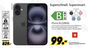 MEDIMAX Apple iPhone 16 (128GB) Angebot