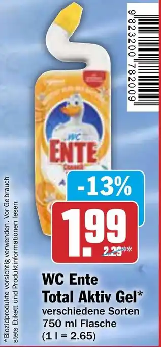 AEZ WC Ente Total Aktiv Gel Angebot