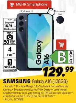 MEDIMAX SAMSUNG Galaxy A16 (128GB) Angebot