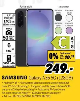 MEDIMAX SAMSUNG Galaxy A36 5G (128GB) Angebot