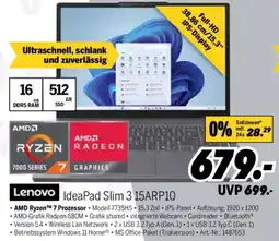 MEDIMAX Lenovo IdeaPad Slim 3 15ARP10 Angebot