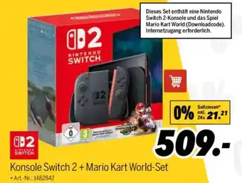 MEDIMAX Konsole Switch 2 + Mario Kart World-Set Angebot