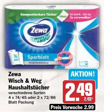 AEZ Zewa Wisch & Weg Haushaltstücher Angebot