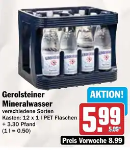 AEZ Gerolsteiner Mineralwasser Angebot
