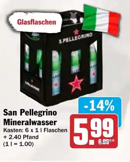 AEZ San Pellegrino Mineralwasser Angebot
