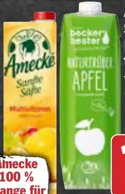 AEZ Amecke Sanfte Säfte, Säfte Plus oder beckers bester Apfel-,Bananen-,Traubensaft Angebot