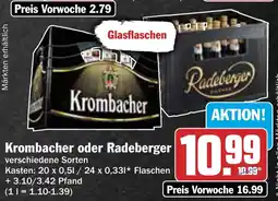 AEZ Krombacher oder Radeberger Angebot