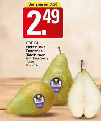 WEZ EDEKA Herzstücke Deutsche Tafelbirnen Angebot
