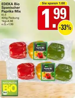 WEZ EDEKA Bio Spanischer Paprika Mix Angebot