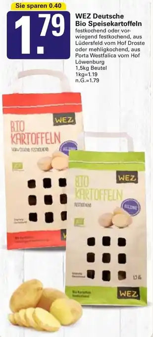 WEZ WEZ Deutsche Bio Speisekartoffeln Angebot