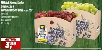 Simmel EDEKA Herzstücke Beste Lese Tafeltrauben hell oder rot Angebot