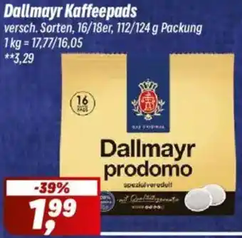 Simmel Dallmayr Kaffeepads Angebot