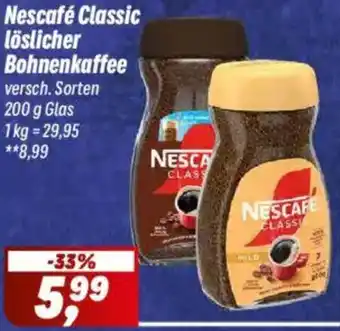 Simmel Nescafé Classic löslicher Bohnenkaffee Angebot